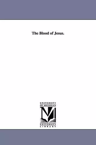 The Blood of Jesus. cover