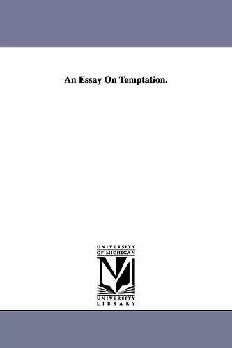 An Essay on Temptation. cover