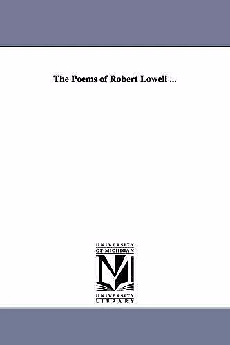 The Poems of Robert Lowell ... cover