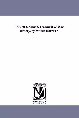 Pickett'S Men cover