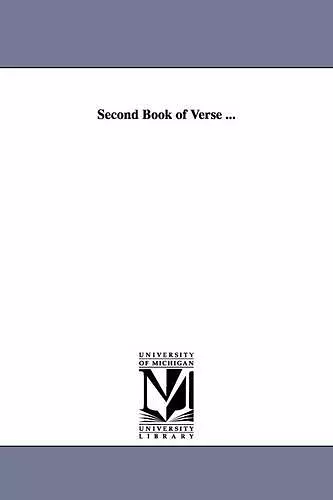 Second Book of Verse ... cover