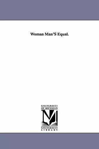 Woman Man'S Equal. cover