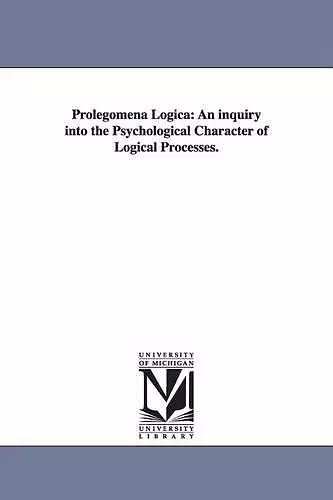 Prolegomena Logica cover