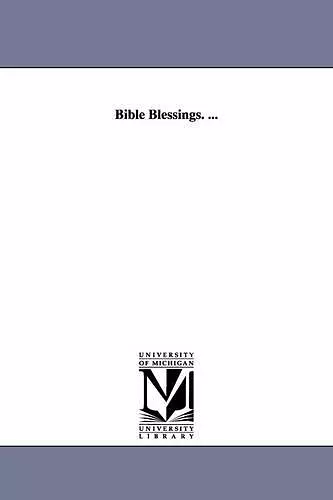 Bible Blessings. ... cover