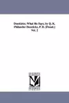 Doesticks; What He Says, by Q. K. Philander Doesticks, P. B. [Pseud.] Vol. 2 cover