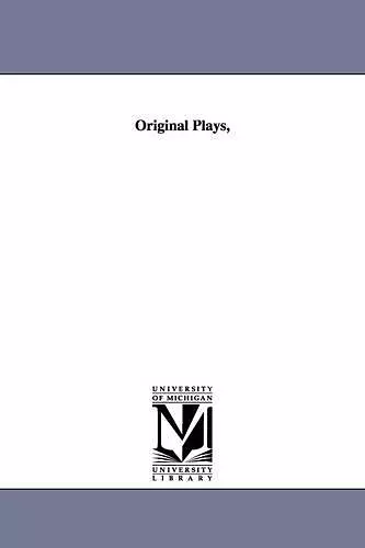 Original Plays, cover