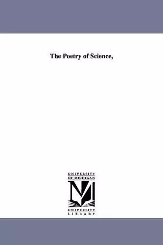 The Poetry of Science, cover