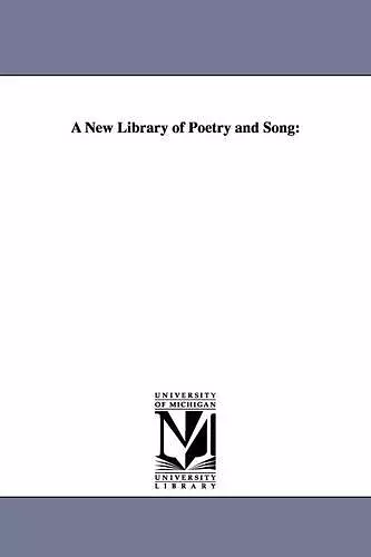 A New Library of Poetry and Song cover