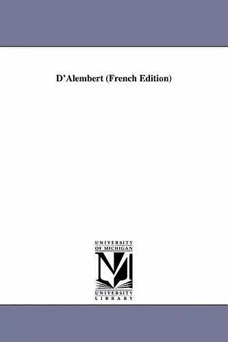 D'Alembert (French Edition) cover