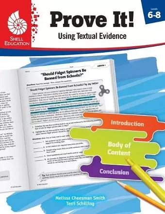 Prove It! Using Textual Evidence, Levels 6-8 cover