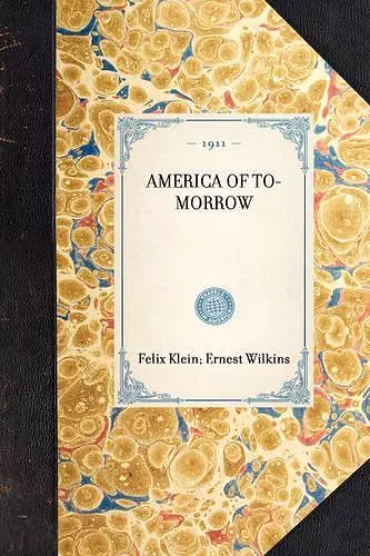 America of To-Morrow cover