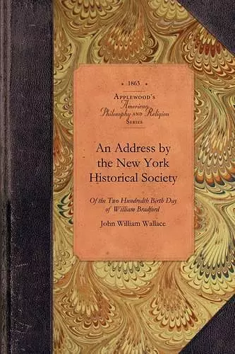 Address by the New York Historical Soc cover