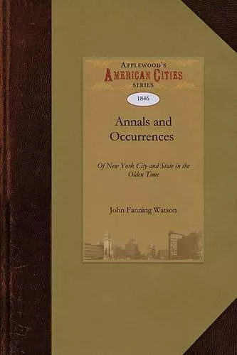 Annals and Occurrences of New York City cover