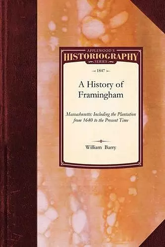 History of Framingham, Massachusetts cover