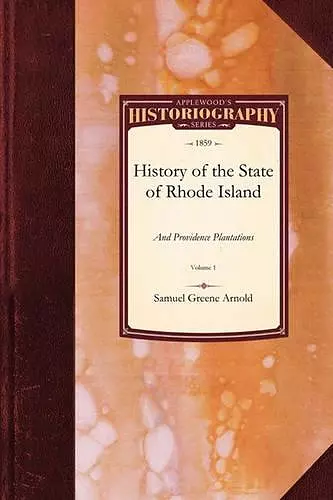 History of the State of Rhode Island and cover