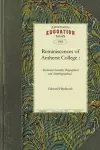 Reminiscences of Amherst College cover