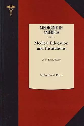 Medical Education and Institutions cover