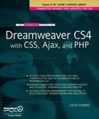 The Essential Guide to Dreamweaver CS4 with CSS, Ajax, and PHP cover