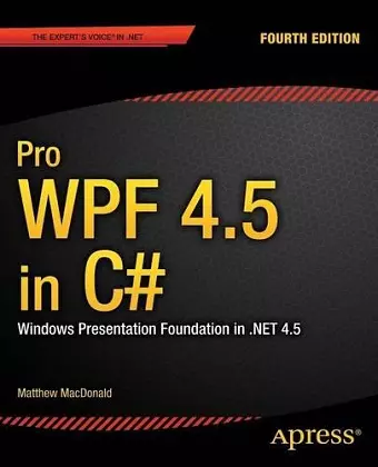 Pro WPF 4.5 in C# cover
