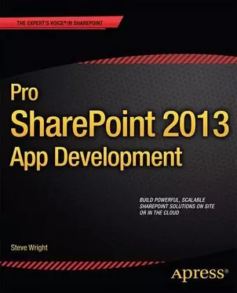 Pro SharePoint 2013 App Development cover