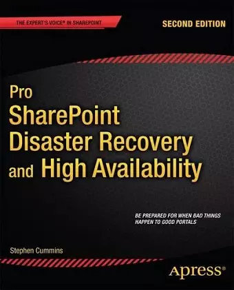 Pro SharePoint Disaster Recovery and High Availability cover