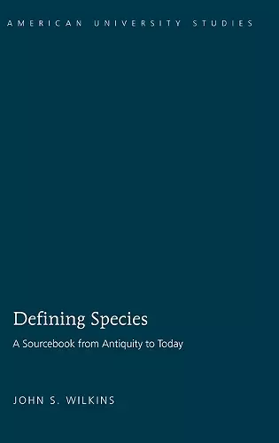 Defining Species cover