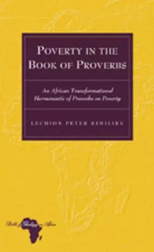 Poverty in the Book of Proverbs cover