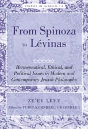 From Spinoza to Lévinas cover