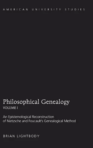 Philosophical Genealogy- Volume I cover