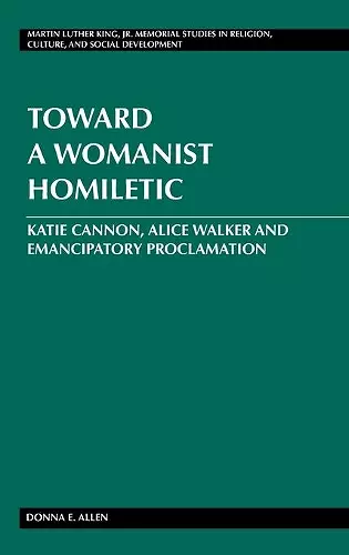 Toward a Womanist Homiletic cover