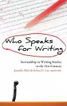 Who Speaks for Writing cover