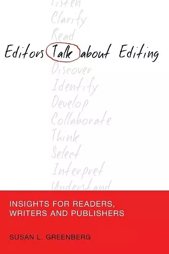 Editors Talk about Editing cover