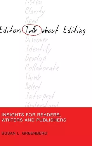 Editors Talk about Editing cover