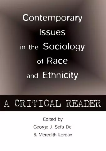 Contemporary Issues in the Sociology of Race and Ethnicity cover