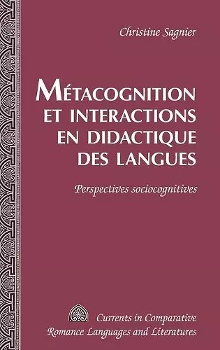 Metacognition et Interactions en Didactique des Langues cover