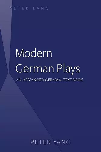 Modern German Plays cover