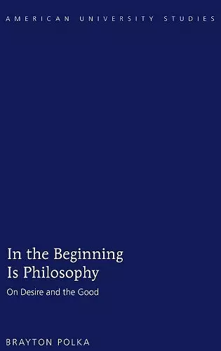 In the Beginning Is Philosophy cover