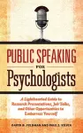 Public Speaking for Psychologists cover