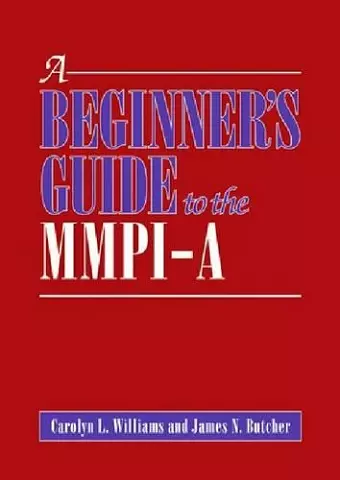 A Beginner's Guide to the MMPI-A cover