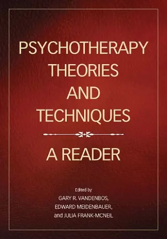 Psychotherapy Theories and Techniques cover