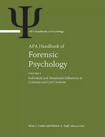 APA Handbook of Forensic Psychology cover
