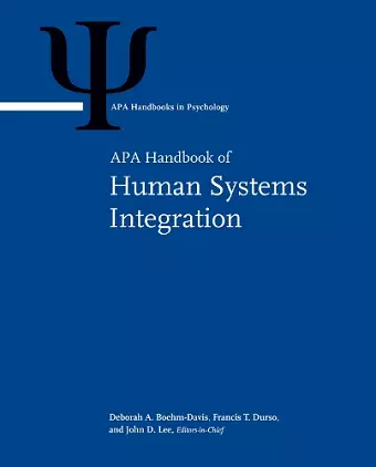 APA Handbook of Human Systems Integration cover