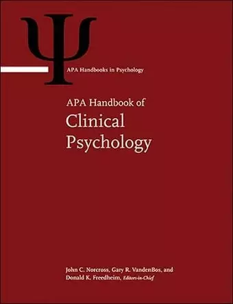 APA Handbook of Clinical Psychology cover