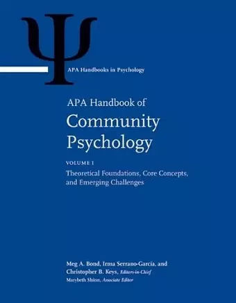 APA Handbook of Community Psychology cover