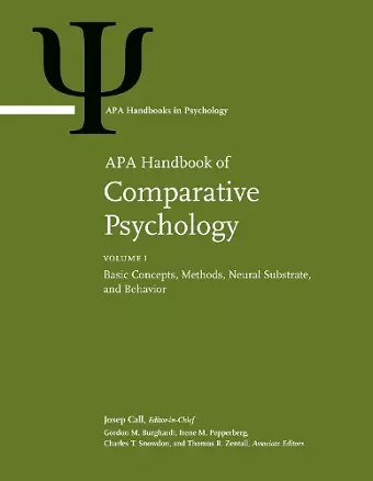 APA Handbook of Comparative Psychology cover