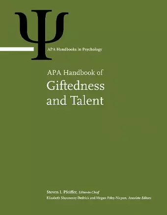 APA Handbook of Giftedness and Talent cover