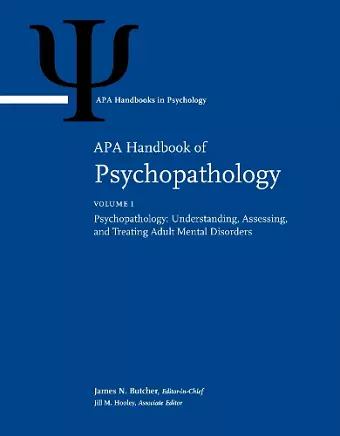 APA Handbook of Psychopathology cover