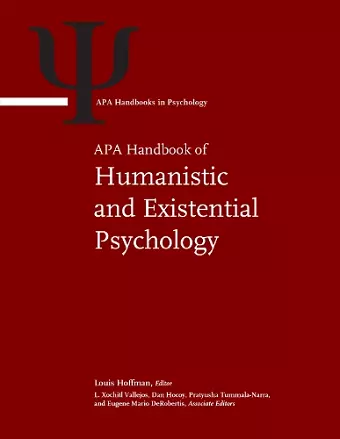 APA Handbook of Humanistic and Existential Psychology cover