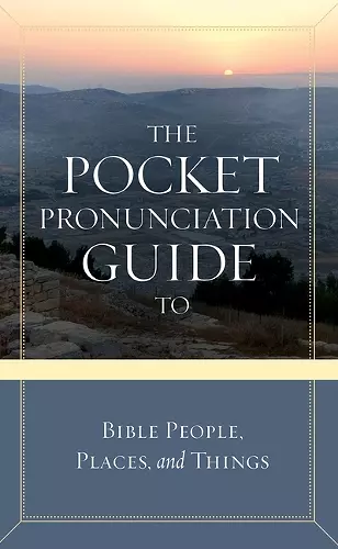 Pckt Pronunciation GT Bible Pe cover