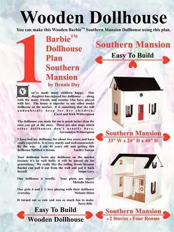 Barbie Dollhouse Plan Southern Mansion cover